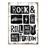Bedeko Rock Müzik Temalı Mdf 9 Parça Puzzle Tablo