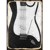 Bedeko Siyah Elektro Gitar Model Mdf Tablo