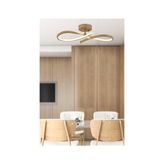 Bedgasm Modern Eskıtme Gold Kasa Ledli Avize - Eskitme