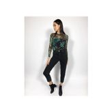 Beeke Siyah Mom Fit Jean
