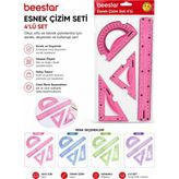 Beestar Esnek Çizim Seti - cetvel seti