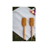 Bef Group Tahta Kaşık Servis Spatulası Ahşap Spatula 2'li Set Zeytin Ağacı Mutfak Gereçleri Yemek Sunum Takımı - Kahverengi