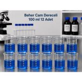 Beher Cam Dereceli 100 ml 12 Adet