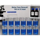 Beher Cam Dereceli 150 ml 12 Adet