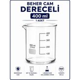 Beher Cam Dereceli 400 ml 1 Adet