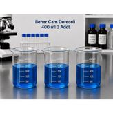 Beher Cam Dereceli 400 ml 3 Adet