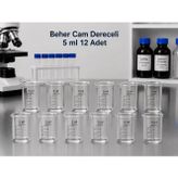 Beher Cam Dereceli 5 ml 12 Adet