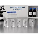 Beher Cam Dereceli 5 ml 5 Adet