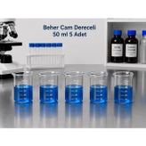 Beher Cam Dereceli 50 ml 5 Adet