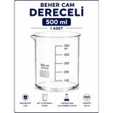 Beher Cam Dereceli 500ml 1 Adet
