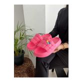 Behtah Kundura Kadın Lüks Hafif Ve Yüksek Taban Kaymaz Sticker Desenli Günlük Plaj Deniz Havuz Banyo Terliği
