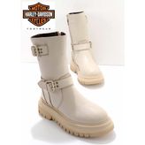 Beige Leather Kadın Bot & Bootie HD0777056603 - Bej