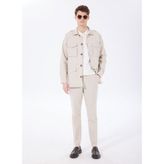 Bej Erkek Basic Çizgili Mont F5SM-MNT 2302 - XL