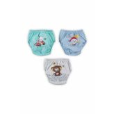 Bejamonti Chocolate Baby Kids Pamuk 3'Lü Erkek Kombin 1 Şirin Alıştırma Külodu