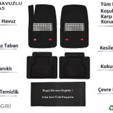 Beka Citroen C4 HB 2012 4D Havuzlu Yeni Nesil Universal Krom Gri Paspas