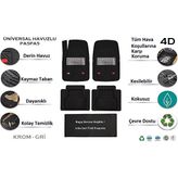Beka52 Renault Megane 4 Sedan Sol Kulak 2021 4d Havuzlu Yeni Nesil Universal Paspas Krom Gri
