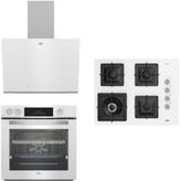 Beko BFC631B - BOCDK6510EWB - BDE6062B Beyaz 3'lü Ankastre Set