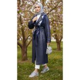 Belden Bağcıklı Deri Kap Lacivert