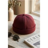 Belifanti Collection Bordo Docker Cap Ayarlanabilir HipHop Sipersiz Retro Takke Şapka