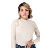 Belifanti Collection Kadın Yarım Balıkçı Yaka Kazak bej