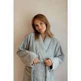 Belina Bambu Kadın Bornoz Blue Lage
