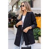 Belirtilmemiş Kadın Siyah Blazer Ceket