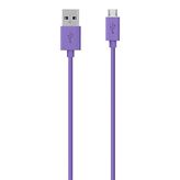Belkin F2CU012BT2M-PUR 2 mt USB Kablo