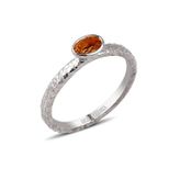 Bella Gloria GPY0014 Oval Sitrin Gümüş Yüzük