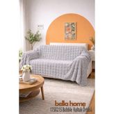 Bella Home Bubble Koltuk Örtüsü | 175X215 cm | 1 Adet | Yumuşak Dokulu & Modern Tasarım | Şık ve Kullanışlı - 175 x 215 cm - Gri