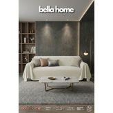 Bella Home Örme Polarlı Koltuk & Kanepe Örtüsü - Yumuşak Dokulu & Modern Tasarım - Krem - 170 x 210 cm
