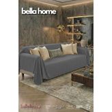 Bella Home Pötikare Polarlı Koltuk Örtüsü - Yumuşak Dokulu & Modern Tasarım - 170 x 210 cm - Antrasit