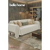 Bella Home Pötikare Polarlı Koltuk Örtüsü - Yumuşak Dokulu & Modern Tasarım - 170 x 210 cm - Krem
