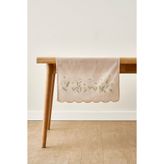 Bella Maison Daisy Scallop Kenar Runner Bej (50x150 cm)