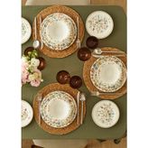 Bella Maison Flores 48 Parça 12 Kişilik Çiçek Desenli Porselen Yemek Takımı Beyaz Renk