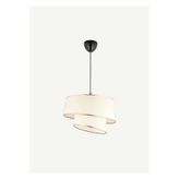 Bella Maison Levi 2 Katlı Sarkıt Avize Beyaz (70x35 cm)