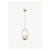 Bella Maison Thuru Sarkıt Avize Beyaz Camlı Beyaz-Gold (17x105 cm)