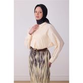 Belli Twill İpek Eşarp - 4305-50 Siyah