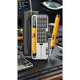Belsina 38 Parça Şarjlı Elektrikli Tornavida Seti Hassas Elektronik Tamir Kiti - BLS1005848-4332 - Çok Renkli