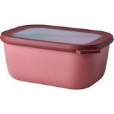 Bemy Ticaret - Multi Bowl Cirqula Rectangular - Kapaklı Saklama Kabı - Buzdolabı Için Hava Geçirmez Saklama Kutusu ve Mikrodalga Fırın Kabı Olarak Uygundur - 1500 ml - Vivid Leylak