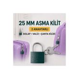 beneficio Mini Asma Kilit 2 Anahtarlı – Valiz, Bavul, Çanta ve Dolap Kilidi25 mm
