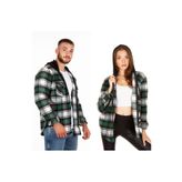 BENESSE Kapüşonlu Fermuarlı Unisex Oduncu Gömleği