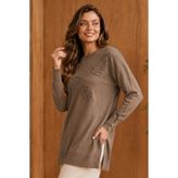 benguen Desenli Merserize Tunik N3385 Vizon