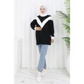 benguen Desenli Triko Tunik S3017 Siyah
