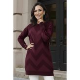 benguen Desenli Tunik N3183 Bordo