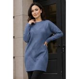benguen Desenli Tunik N3183 İndigo