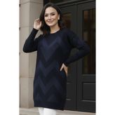 benguen Desenli Tunik N3183 Lacivert