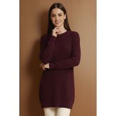 benguen Desenli Tunik N3185 Bordo