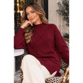 benguen İnci İşlemeli Triko Kazak K6036 Bordo