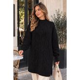 benguen İnci İşlemeli Triko Kazak K6036 Siyah