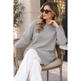 benguen Tesettür Tunik N3177 Gri